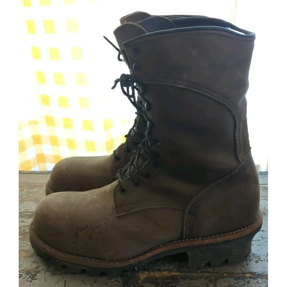 Red Wing Loggermax 2292 Steel Toe Size 10 Boots Mens  Leather Gore-Tex‎ Work